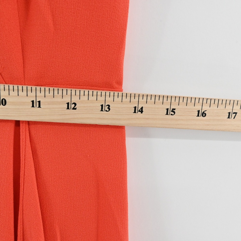 HALSTON HERITAGE Orange High Low Dress Size 2 Glamorous Formal Gown Elegant HOCO - Picture 6 of 12